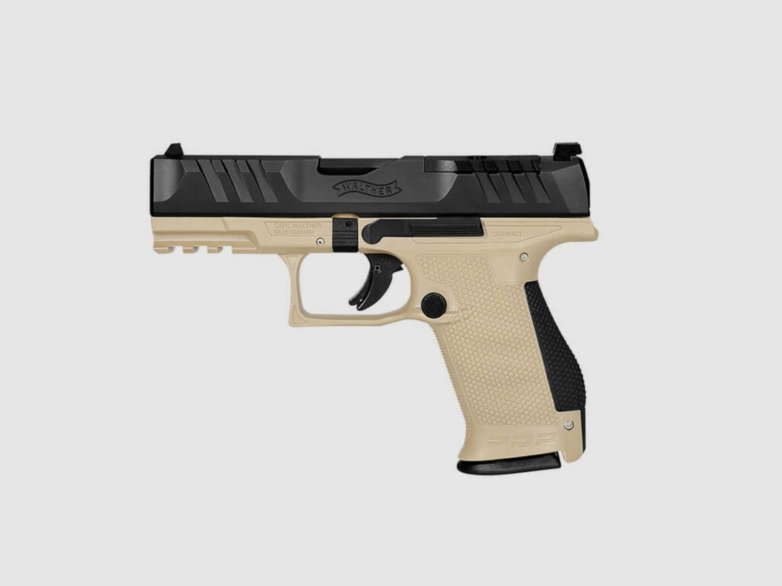 WALTHER PDP Compact 9 mm Luger pistol FDE 4" 15 round magazine