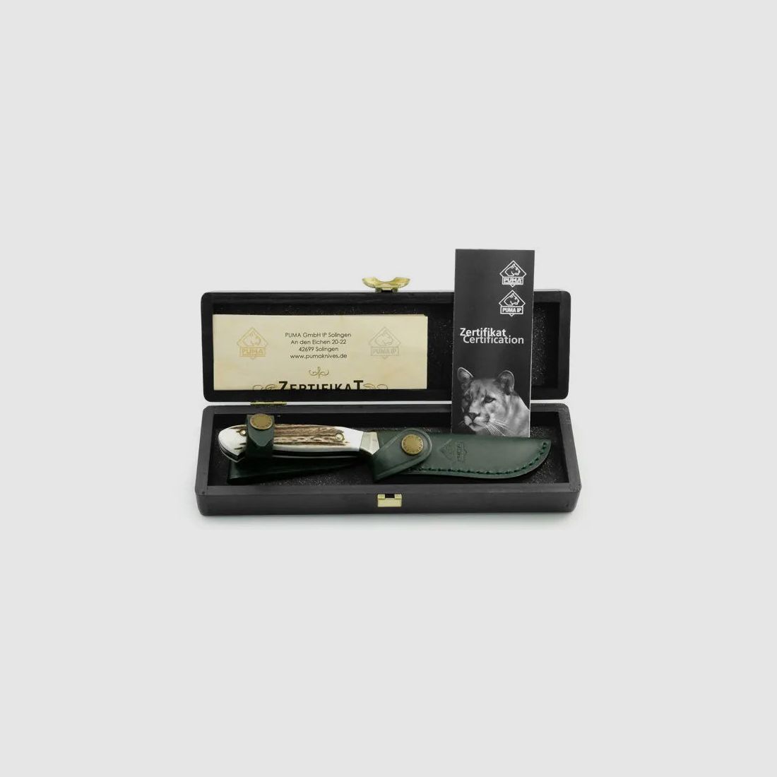 PUMA Jagdnicker 240 mit eingelegter goldener Ätzung