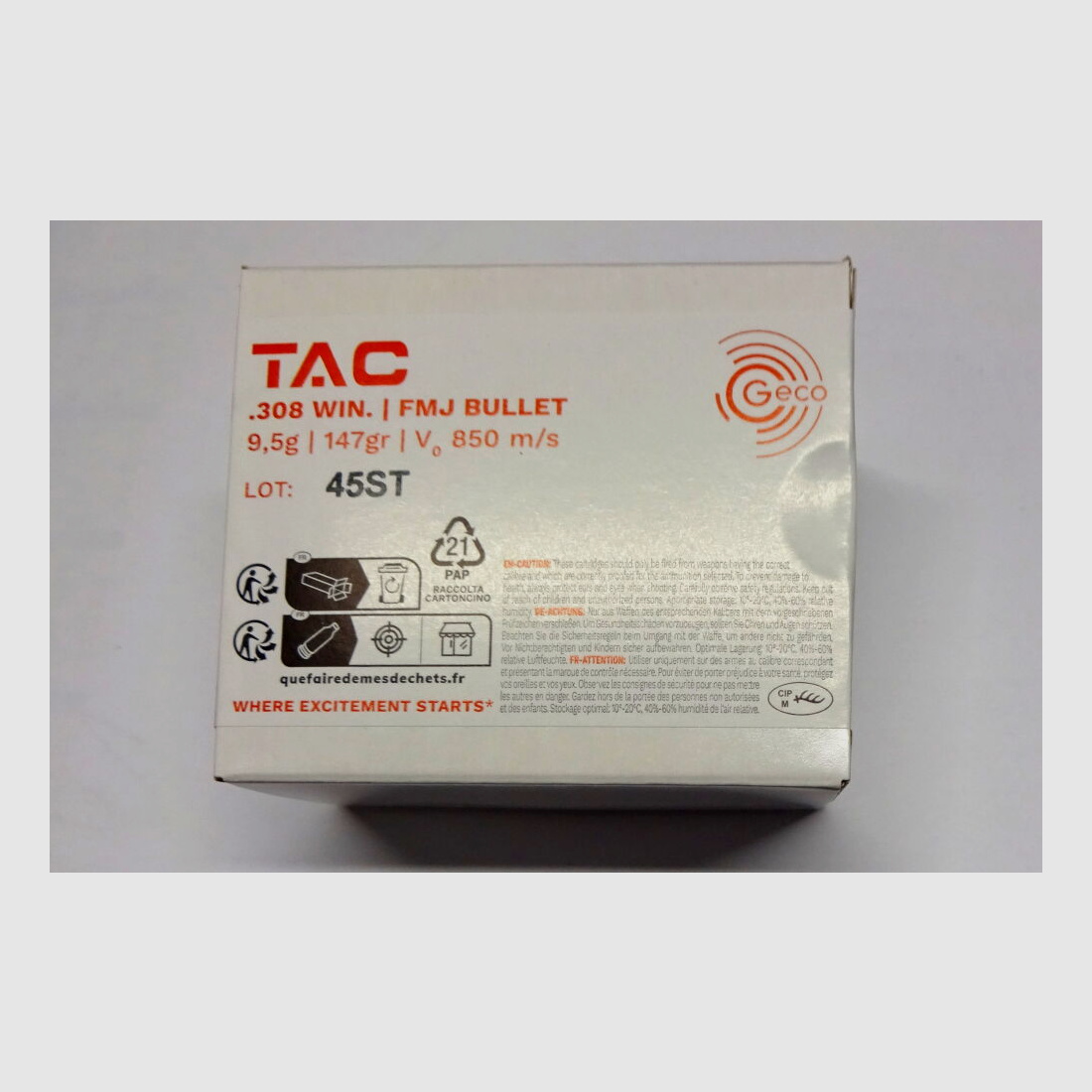 GECO TAC 308 Win. FMJ