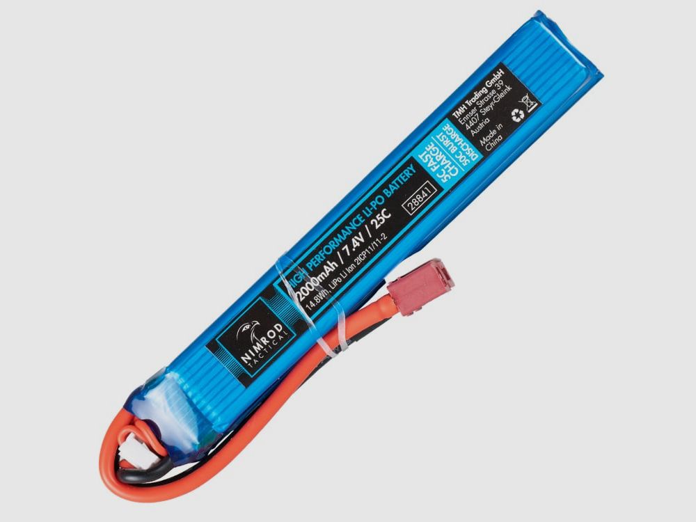 Nimrod 7.4V 2000mAh 25C LiPo Tipo Doble Stick (T-Plug)