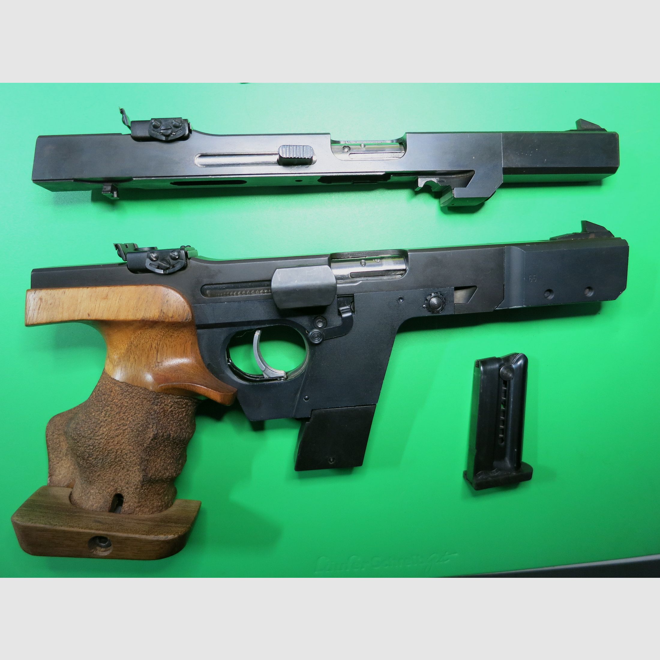 Sportpistool Walther GSP Kaliber .32 SW long WC, Sportgreep + verwisselsysteem .22lr      #65+66