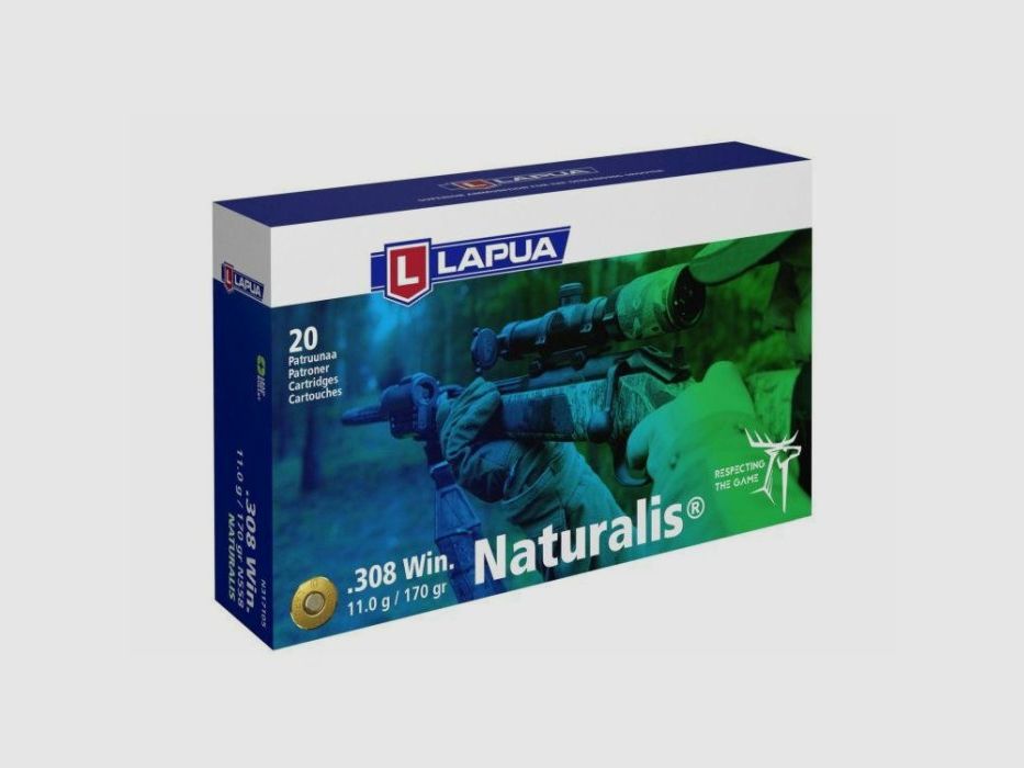 Amunicja LAPUA .308 Win. NATURALIS 11g, zdjęcie 1 z 2