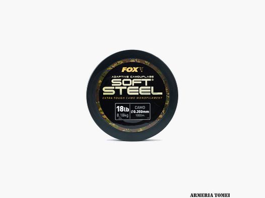 FOX – ADAPTIVE CAMOUFLAGE SOFT STEEL 18lb (8.18kg) 0.350mm 1000m