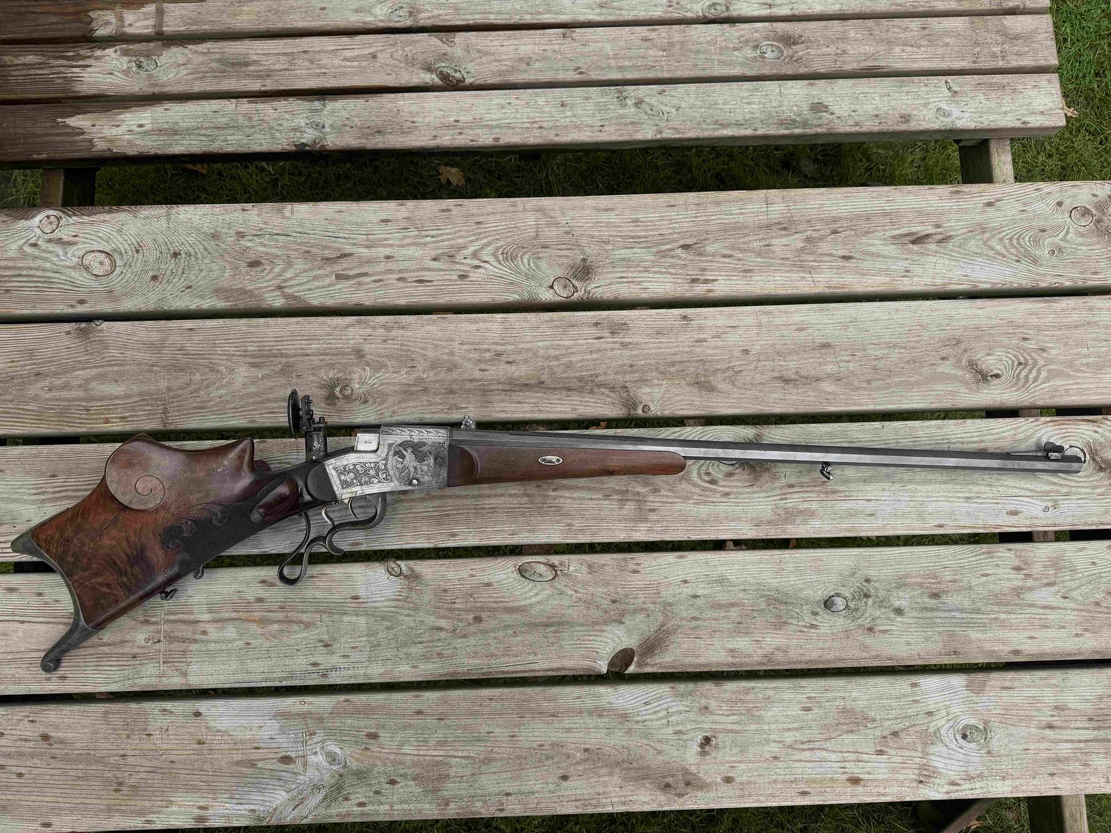 Feuerstutzen Systeem Aydt 8,15x46R in uitstekende originele staat