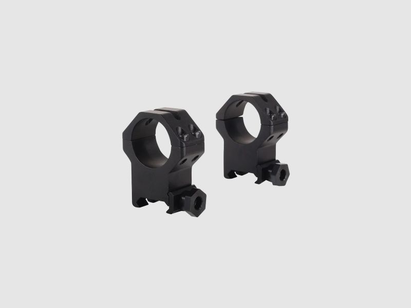 Weaver Tactical 4-Hole Skeleton Weaver-Style Rings matte black 25.4mm ultra high, BH 16.26mm