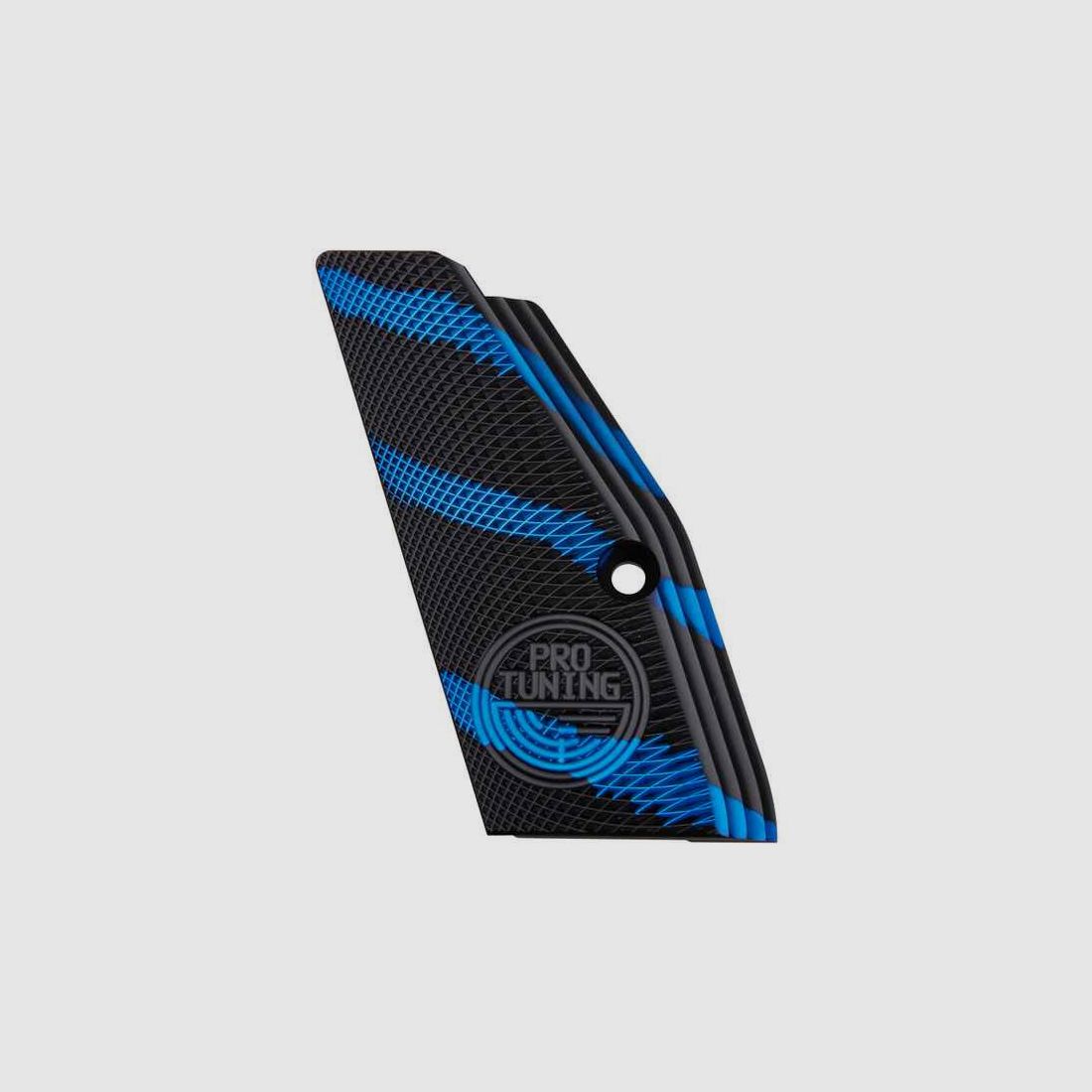 Griffschalen Alu schwarz/blau SP-01 lang