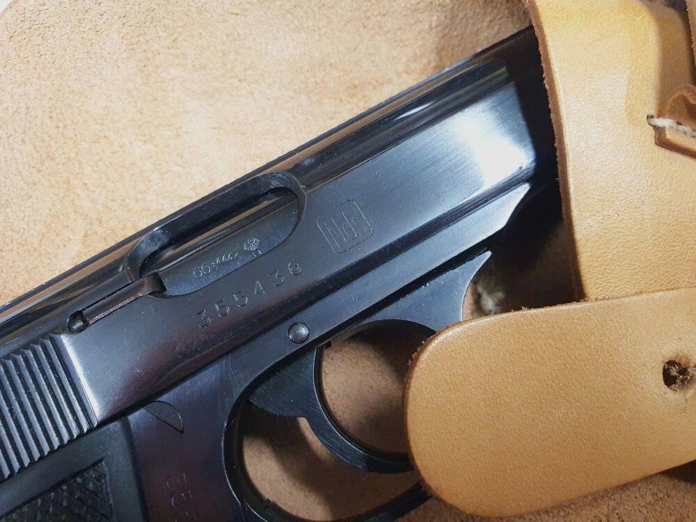 Walther Carl Walther PP Fabbrica di armi Ulm/Do. Calibro 7,65mm Browning Timbro Nds Polizia Niedersachsen