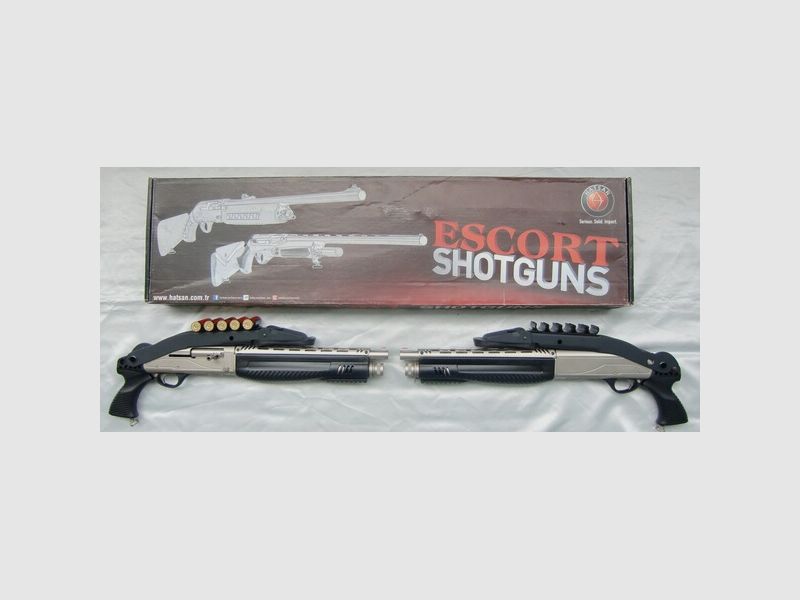 KURZ & GIFTIG: HALBAUTOM. FLINTE ESCORT "AUTO DEFEND" VERNICKELT, KAL. 12/76, ÜBERKLAPPSCHAFT, NEU!!