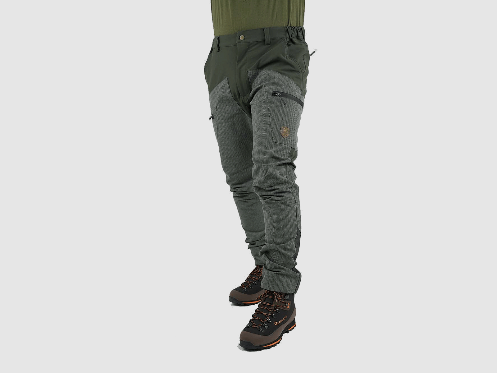 VIENT COLLECTION – PANTALONS – SOFTSHELL VP01 Olive / Ton sur Ton, image 3 sur 4