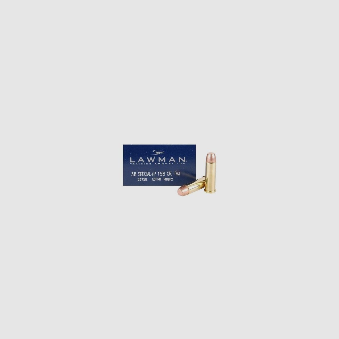 Speer Lawman .38 Special 158GR TMJ FN 50 cartridges
