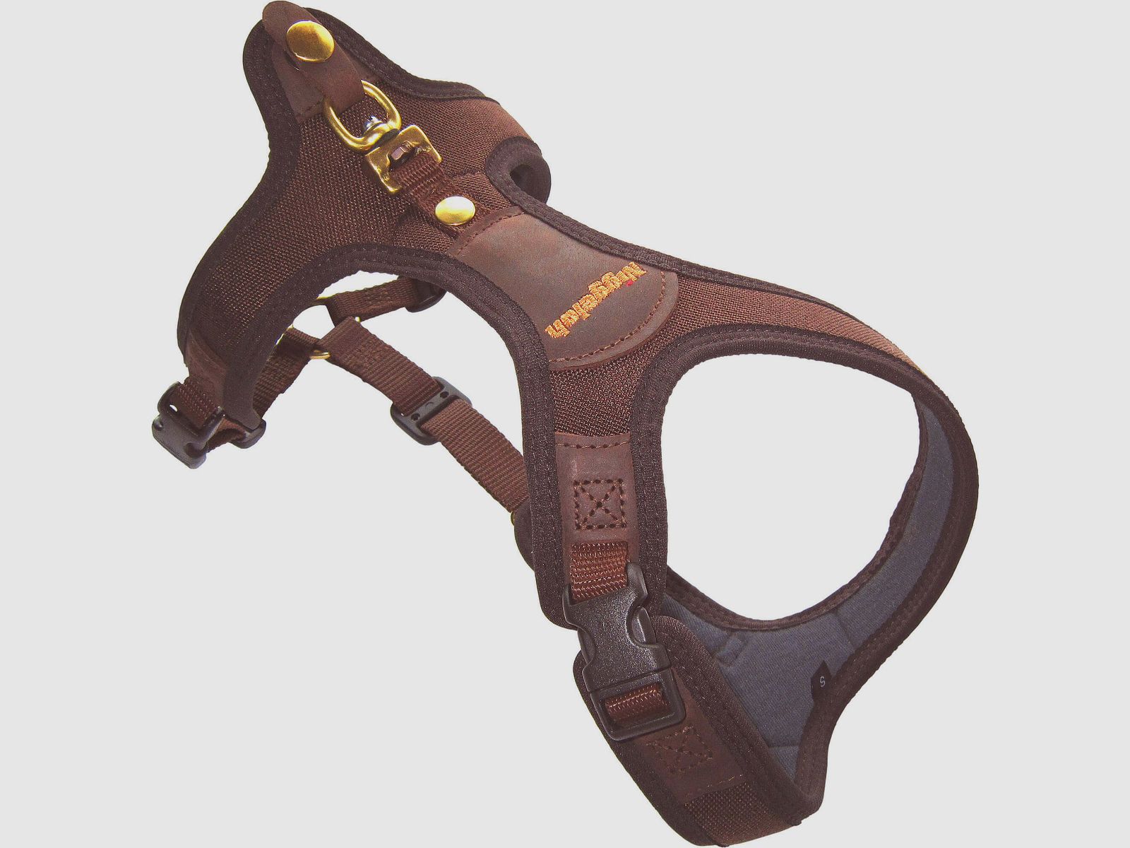 Niggeloh pettorina da traccia per cani Follow Light, marrone, XXS (circa 30 cm di circonferenza del collo), immagine 1 di 2