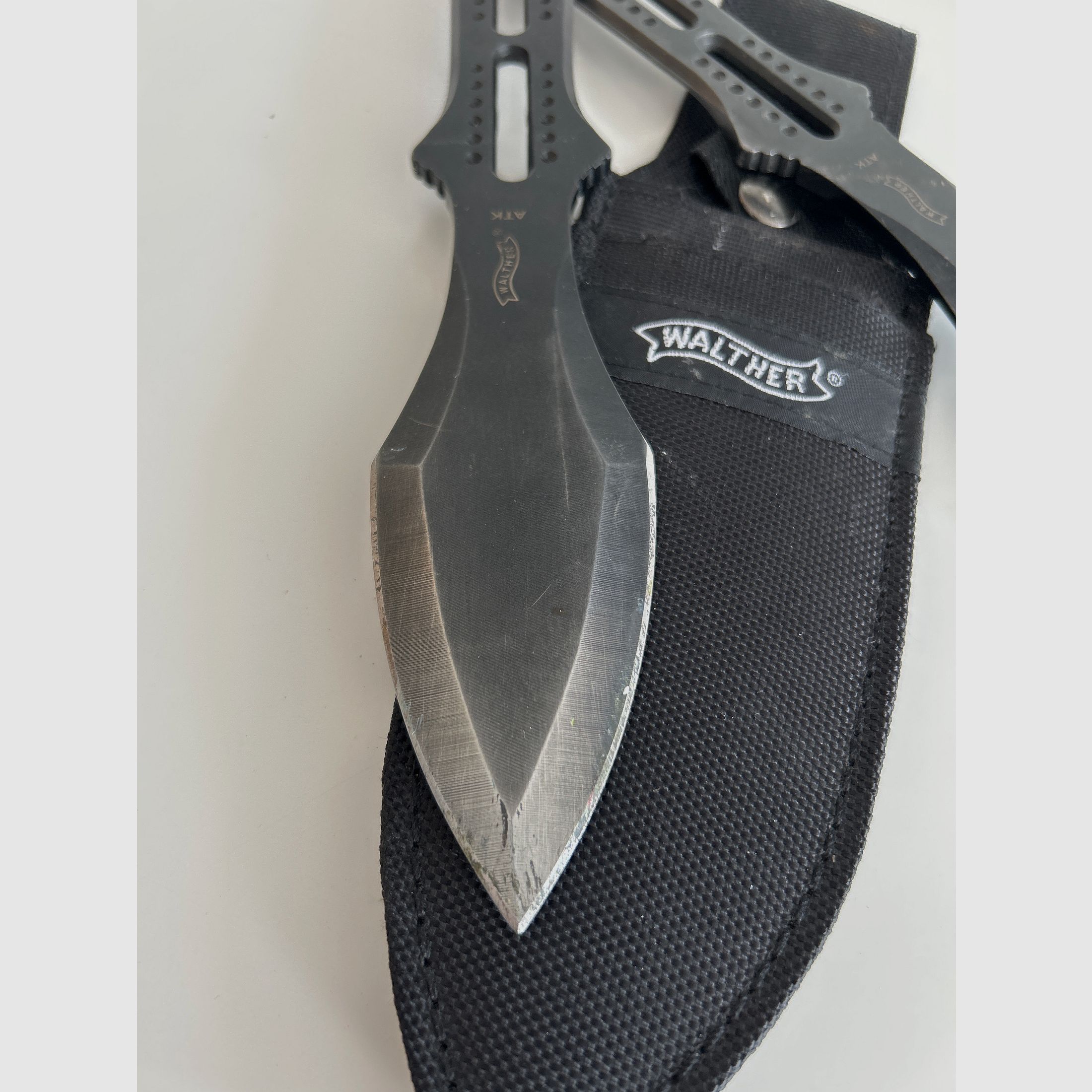 WALTHER WURFMESSER 2x mit OVP und Holster
