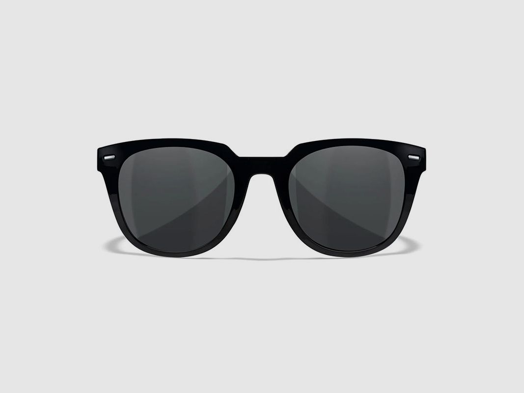 Wiley X ULTRA Sportbril, grijze glazen, glanzend zwart montuur, afbeelding 2 van 5
