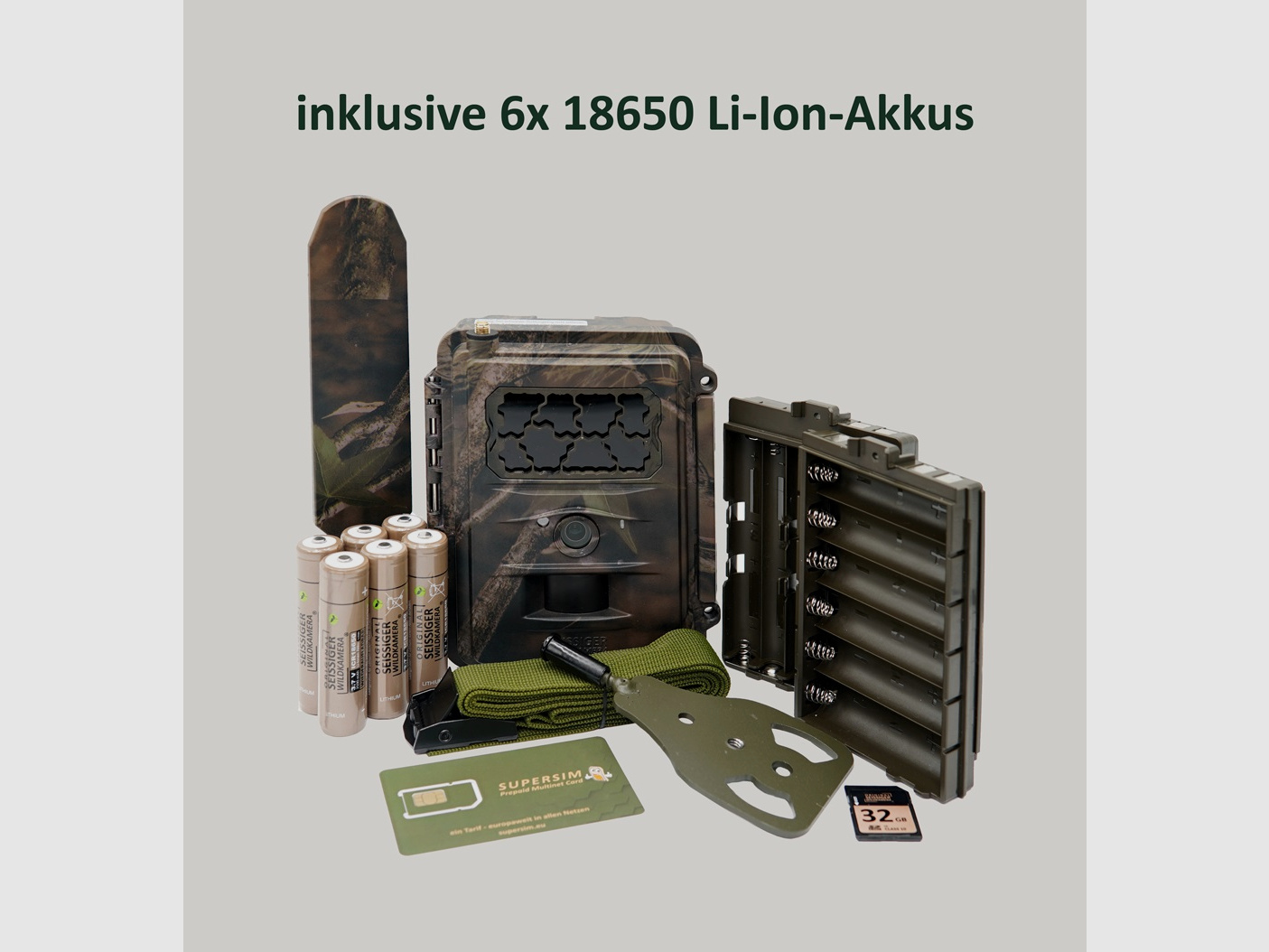 3x Seissiger Special-Cam LTE SuperSIM Edition incl. 6x battery