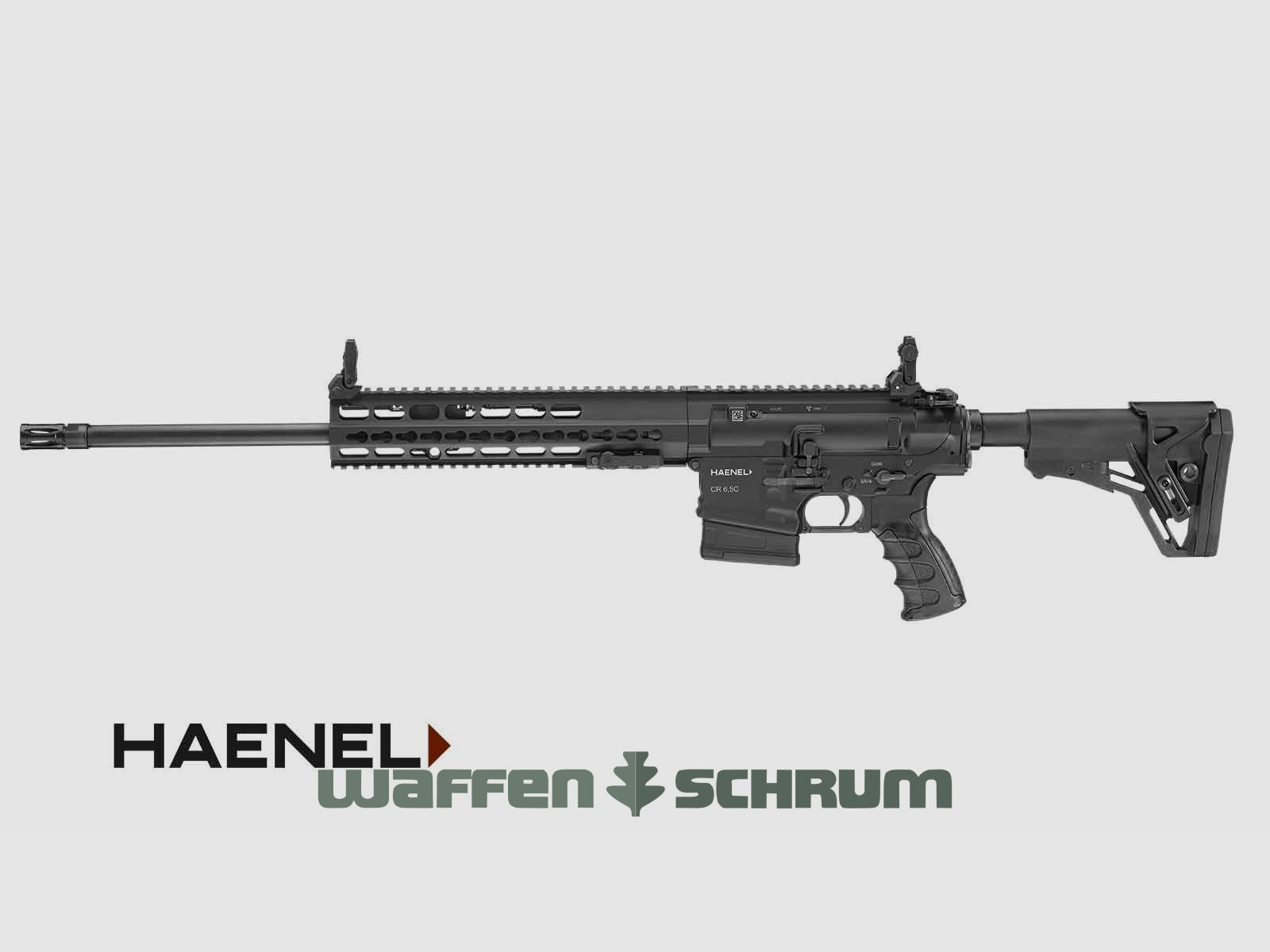 Haenel CR 6,5 schwarz / Langer Handschutz / Matchabzug