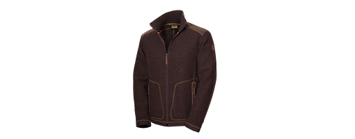 Waldkauz Loden-Fleecejacke "Urs" , dunkelbraun