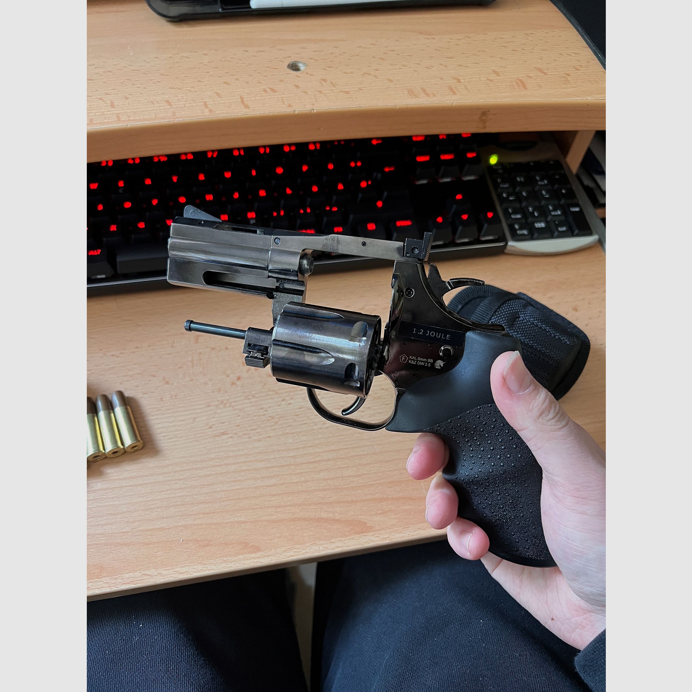 ASG Dan Wesson 715 2,5 Zoll Revolver Vollmetall CO2 6mm BB stahlgrau