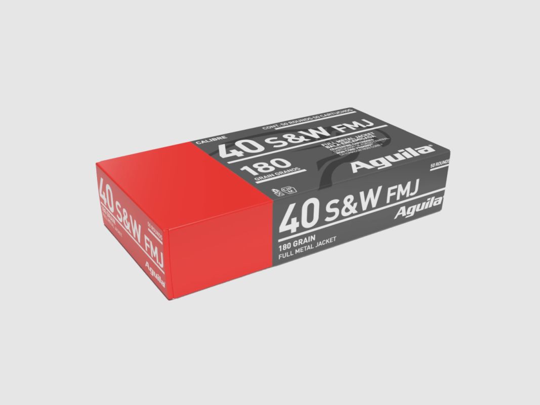 Aguila Patronen .40S&W, 180gr FMJ Box mit 50 Stk