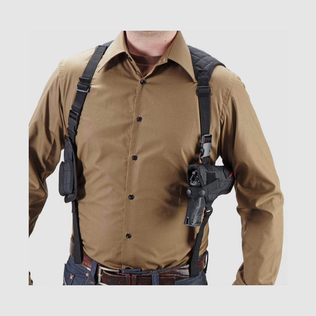 Umarex 2.5777 Shoulder Holster Nylon Universal Schulterholster für große Pistolen und Revolver-Copy-