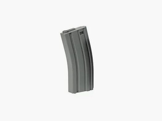 125rds AR Midcap Magazin "Stahlblech Optik", Polymer, Grau