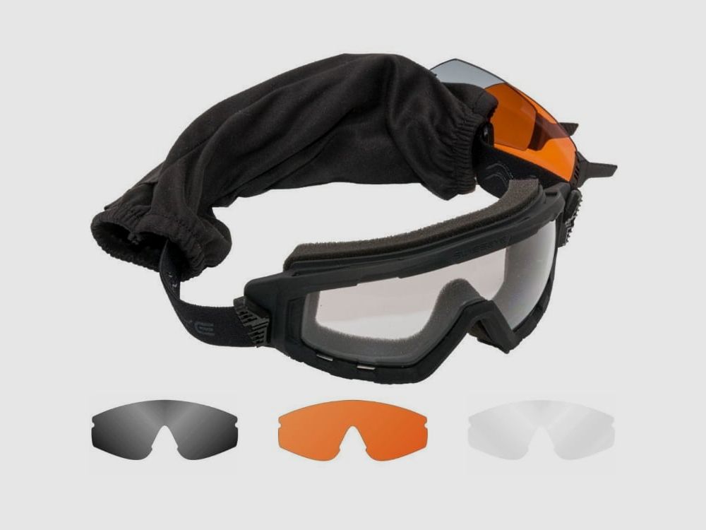 SwissEye G-TAC Airsoft Schutzbrille incl. 3 Gläser (schwarz)