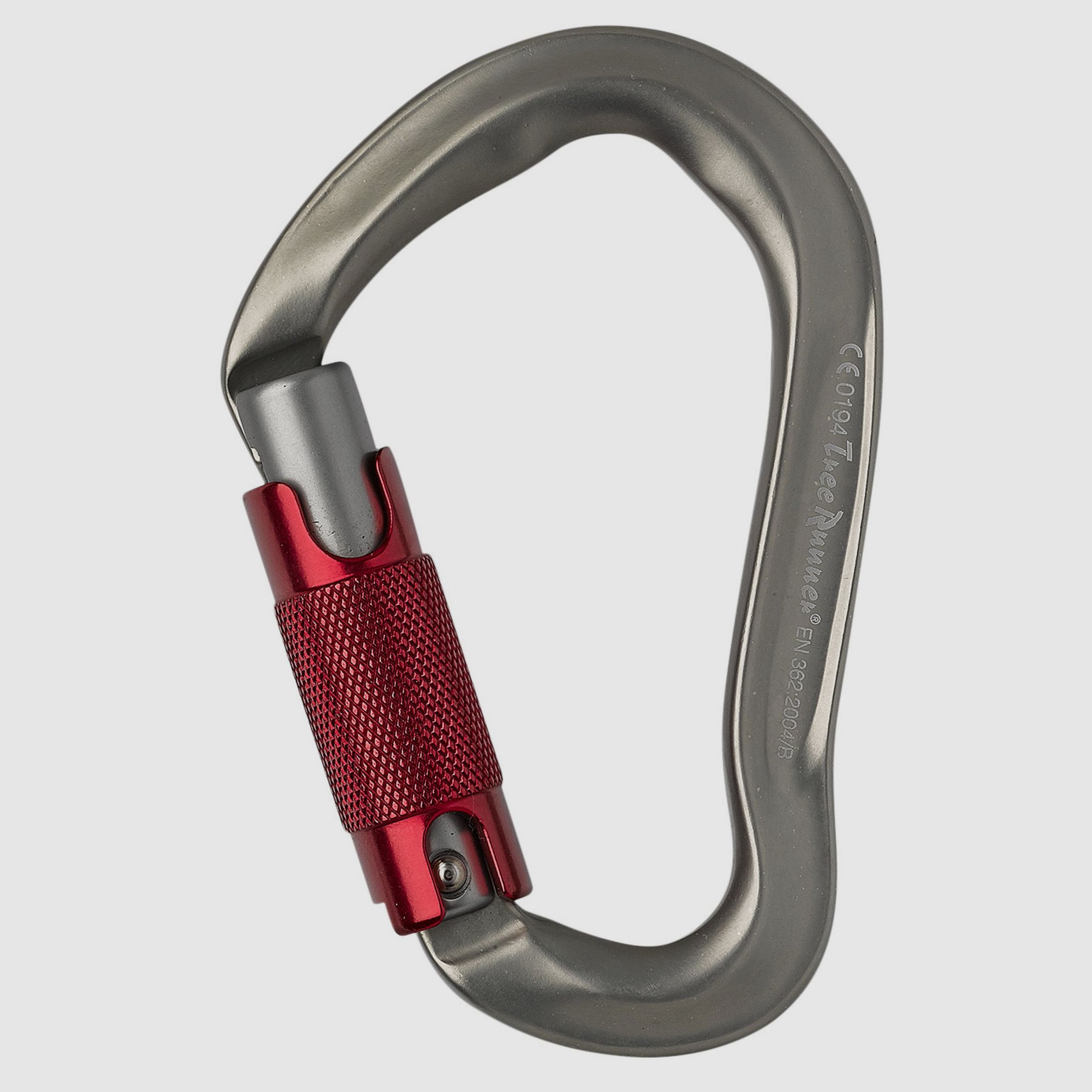 Tree Runner Carabiner Trilock small bent, Alu EN 362
