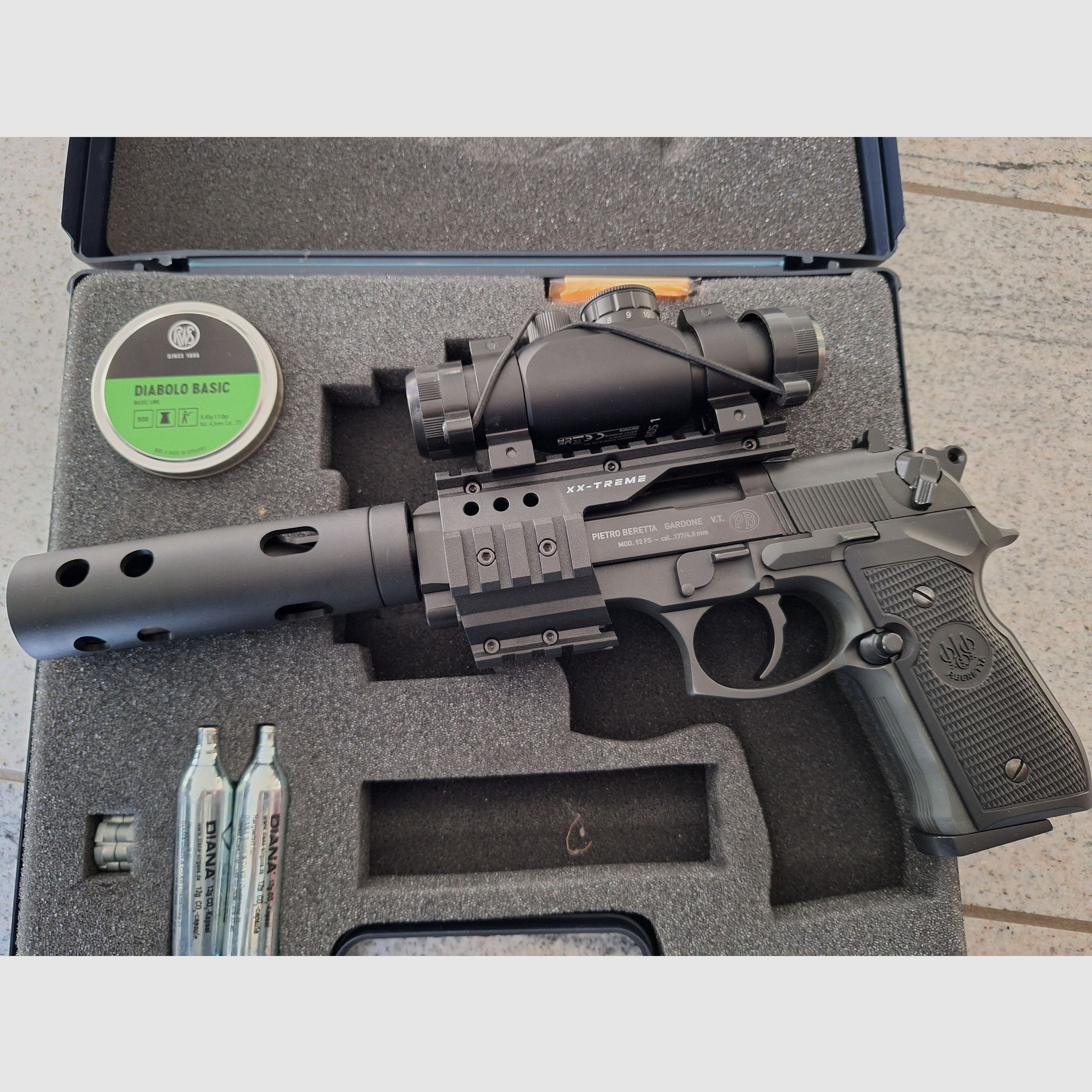 Beretta 92 FS XX-Treme 4,5 mm Diabolo bronzé pistolet Co2