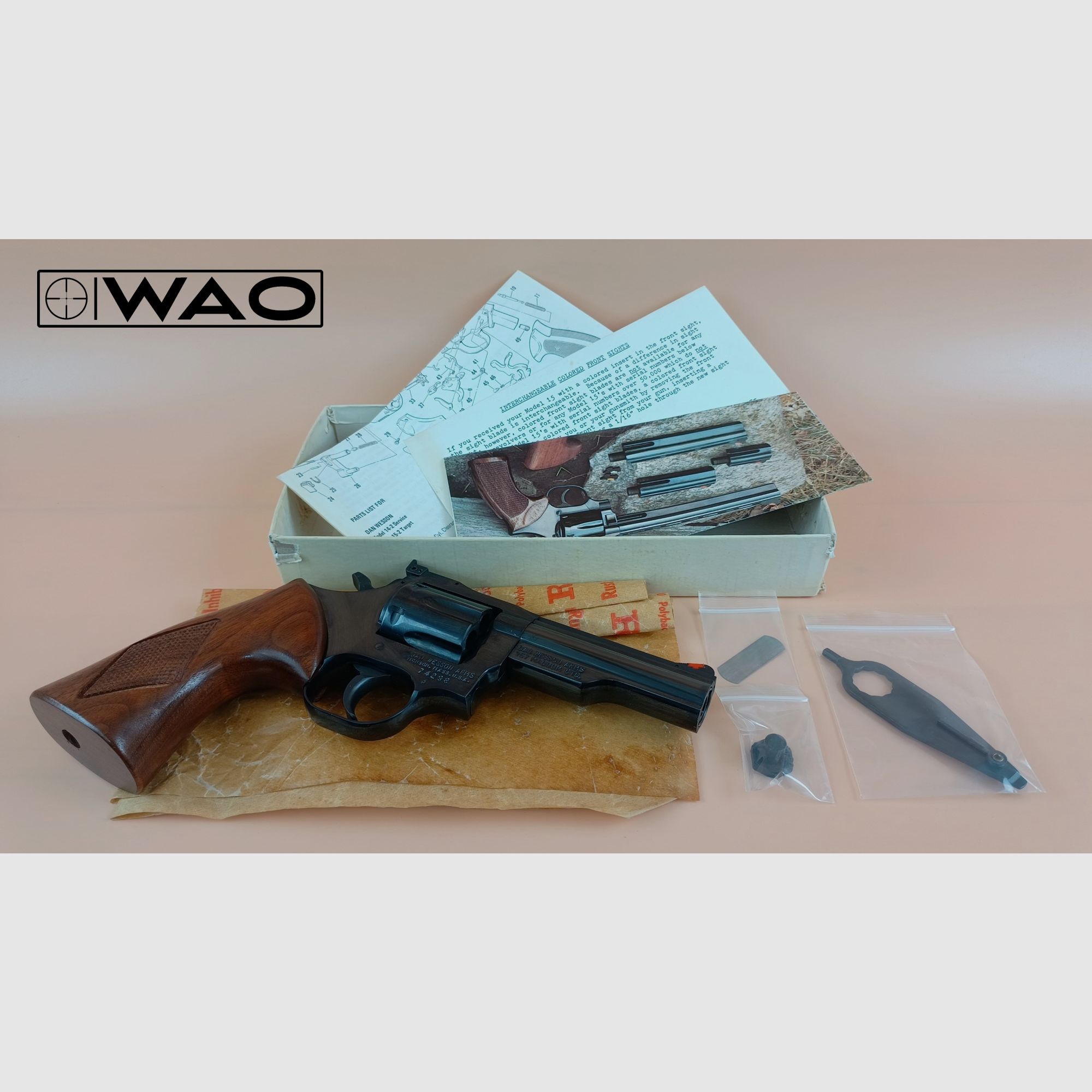 Revolver Dan Wesson 15-2, Kal. 357Mag, 4″ *im Bestzustand*