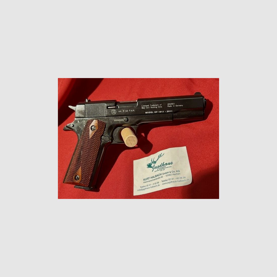 Kommissionen Gasp. COLT 1911 Jub.100Jahre 9mm P.A.K