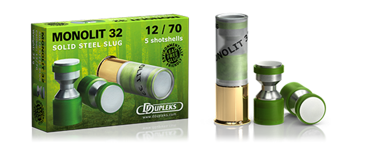 DDUPLEKS MONOLIT 32 - 12/70 - 32 G - 5 STRZAŁÓW - BEZ OŁOWIU