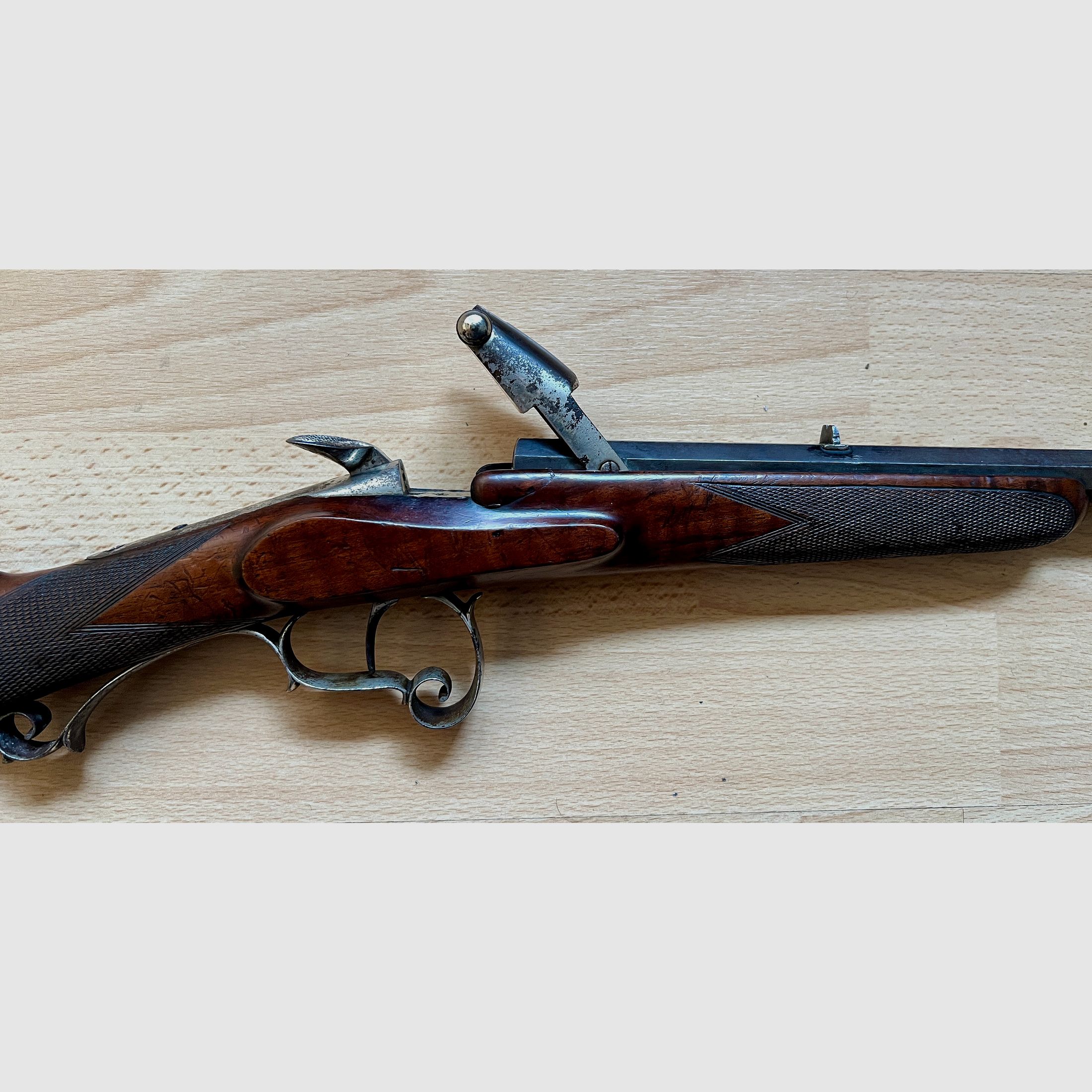 9mm Flobert Tesching Flinte Warnant- System Luxus "Zimmerstutzen" Salon,- Sammlerwaffe (ähnlich Ferlach) Antik, Schädlingsbekämpfung