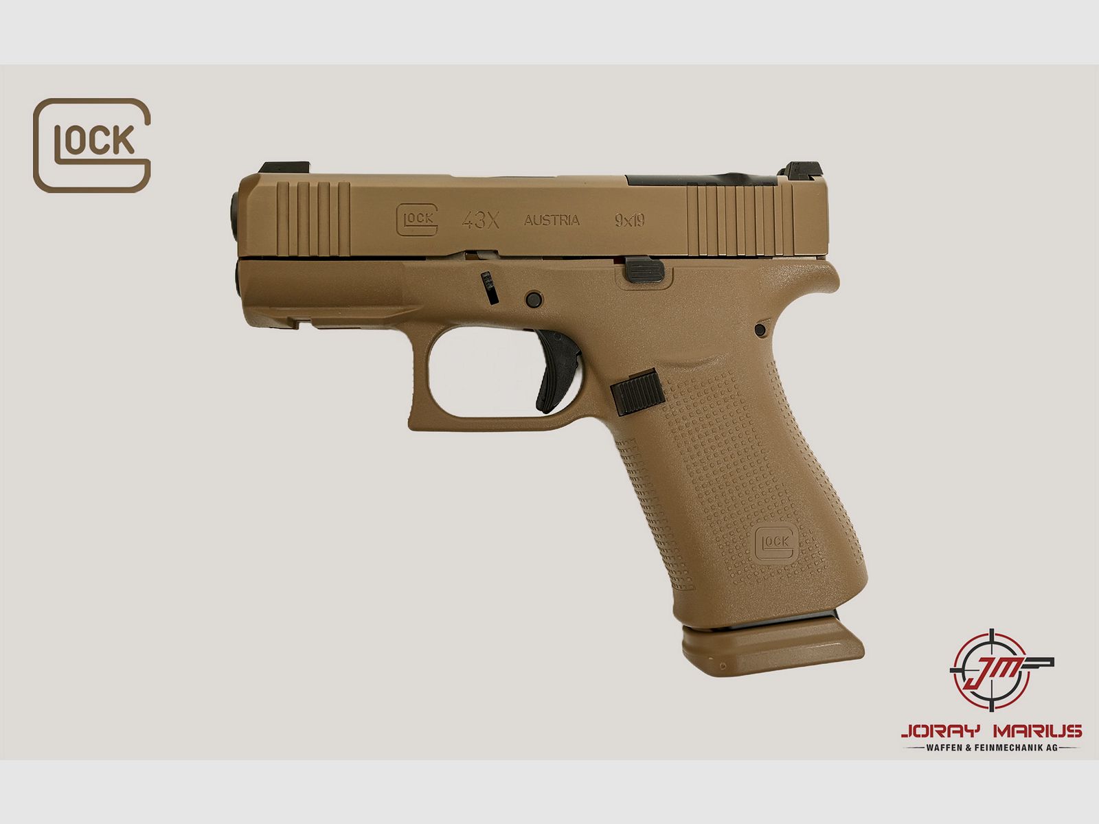 Glock 43X MOS-K 9mm Para Coyote, Bild 2 von 3
