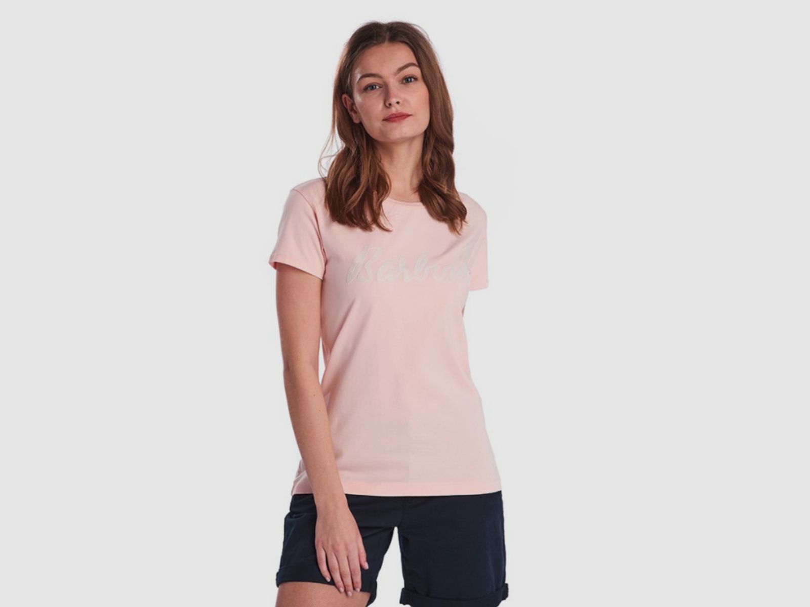 T-shirt BARBOUR Rebecca w kolorze jasnego koralu