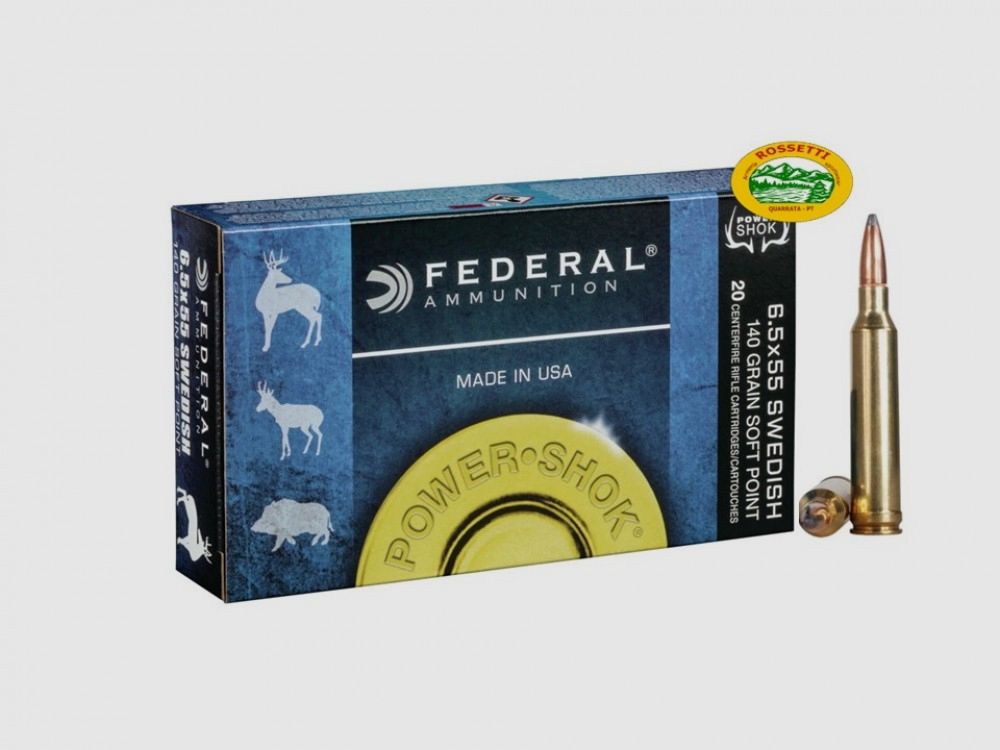 FEDERAL Munition Kal. 6,5X55 140 gr Soft Point