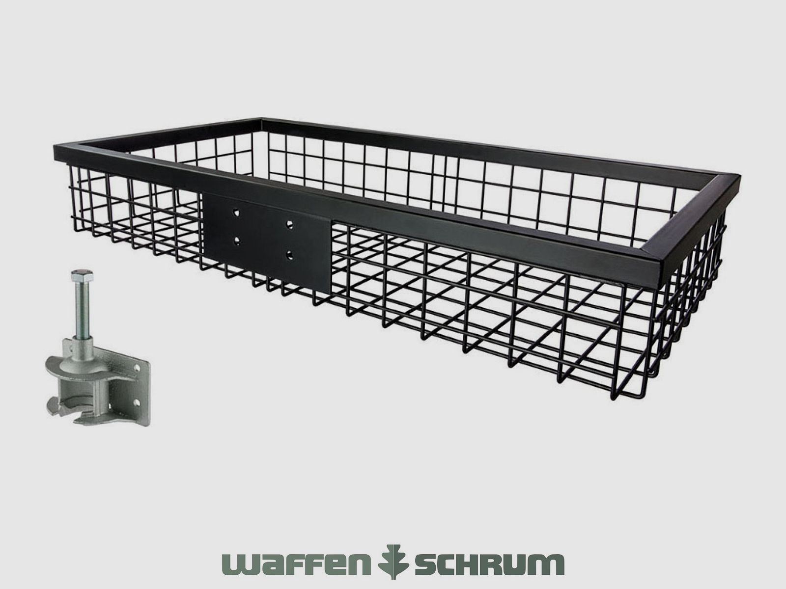 Eurohunt Heckträger schwarz beschichtet mit Steckkupplung 1020 x 530 x 165 mm