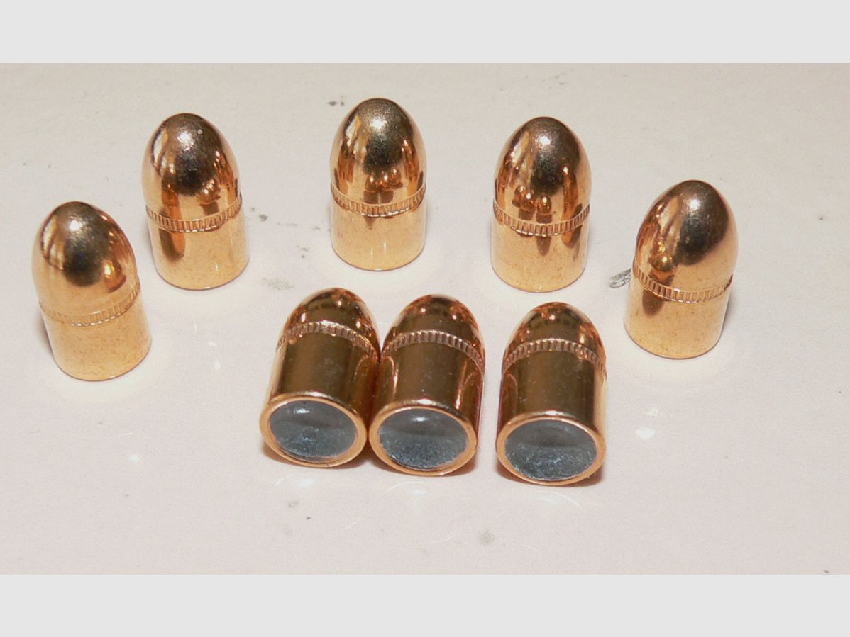 Cartridges for caliber 7.65mm, with crimping ring, 92 grains
