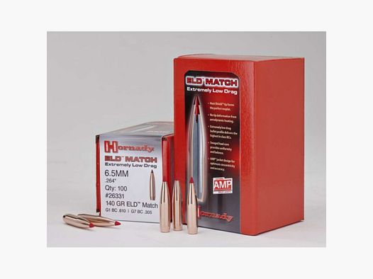 .264 Projectiles Hornady ELD 140 gr VE100