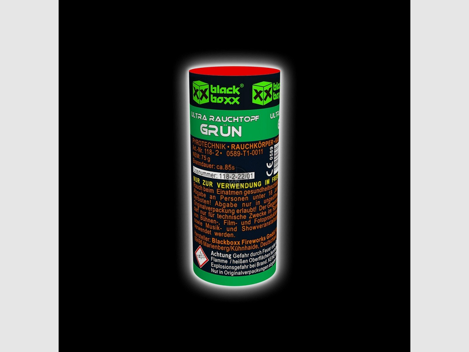 Blackboxx Ultra Smoke Pot 90 Sec. - Grn