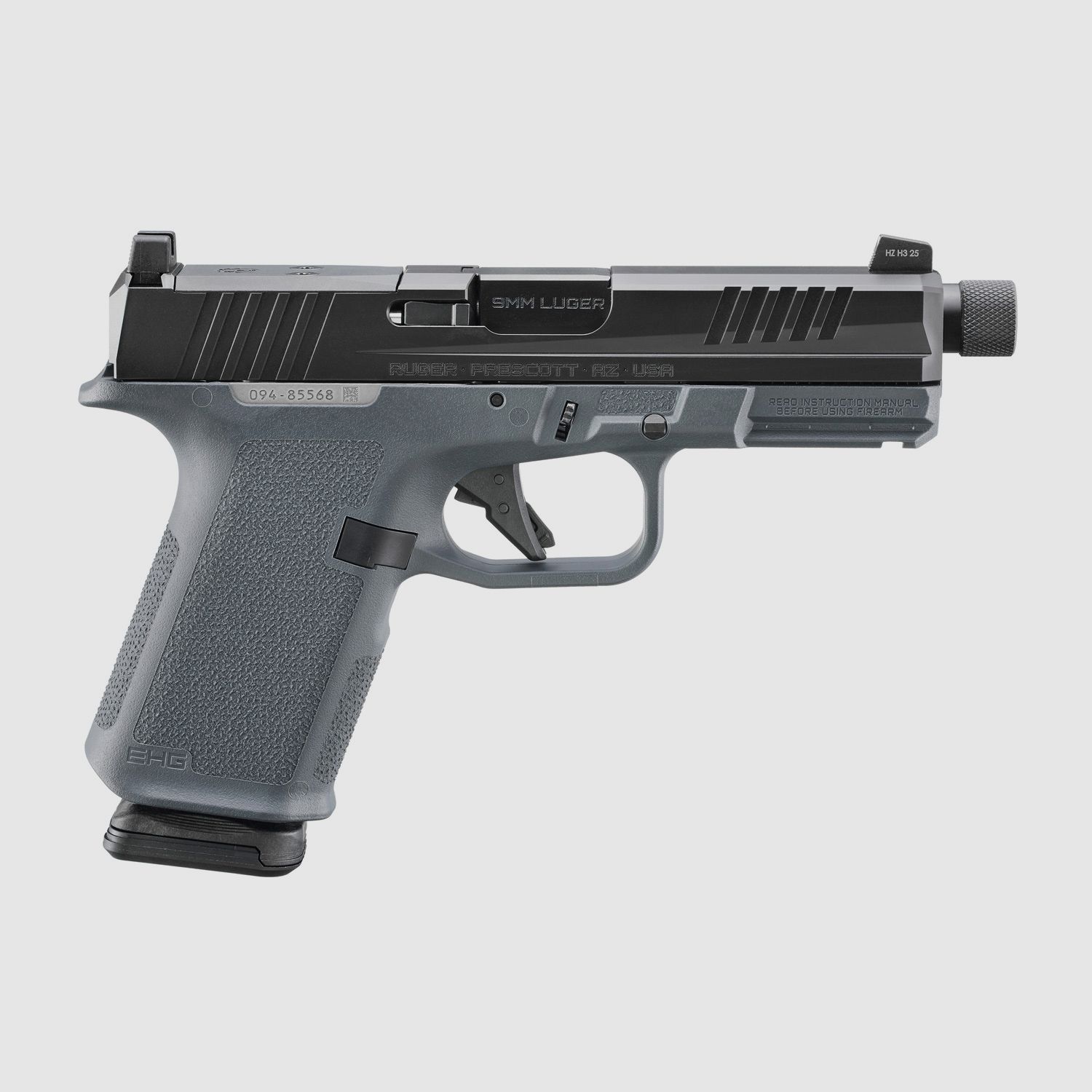 Ruger RXM 9mm Luger 4.5" Filettatura 1/2"-28 – 15 Colpi, Stealth Gray, immagine 1 di 4