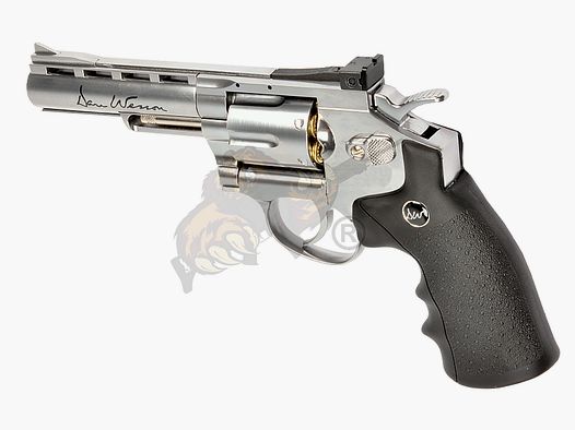 Dan Wesson Silver 4 Inch Revolver Full Metal Co2 -F-