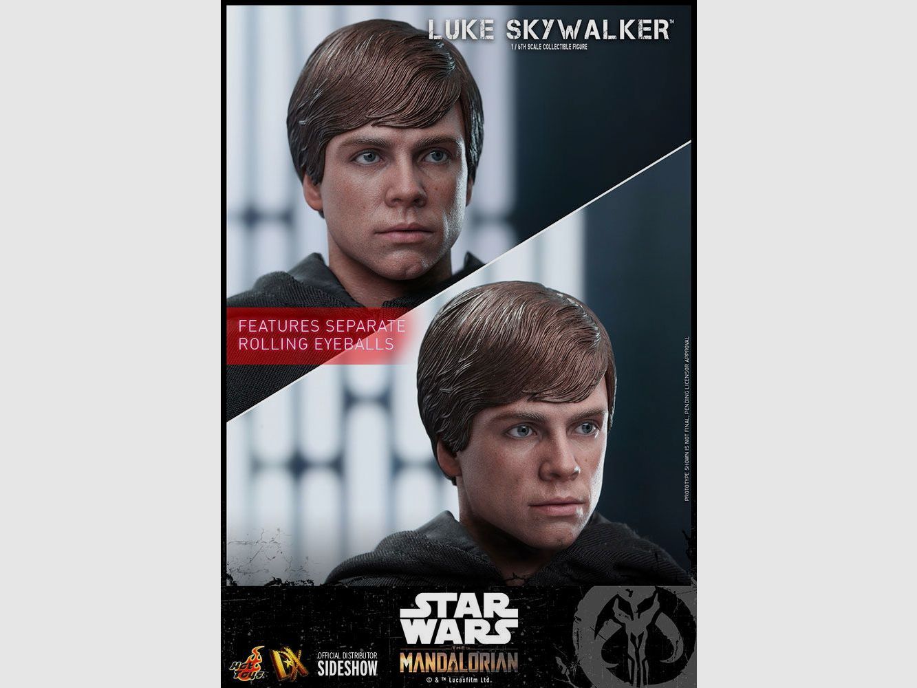 Star Wars The Mandalorian Actionfigur 1/6 Luke Skywalker 30 cm | 43272