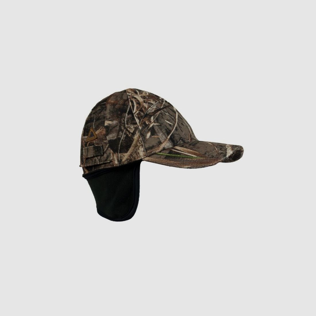 Hubertus Jagdkappe Camouflage mit klappbarem Signalteil
