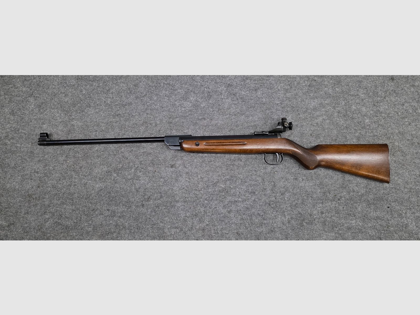 Vecchio Walther Mod. 53 Knicker carabina ad aria con diottra senza marchio F degli anni '50/'60 cal. 4,5mm Diabolo, immagine 1 di 12
