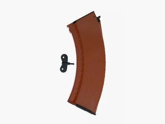 500rds AK47/AKM Highcap Magazin, Orange-Braun