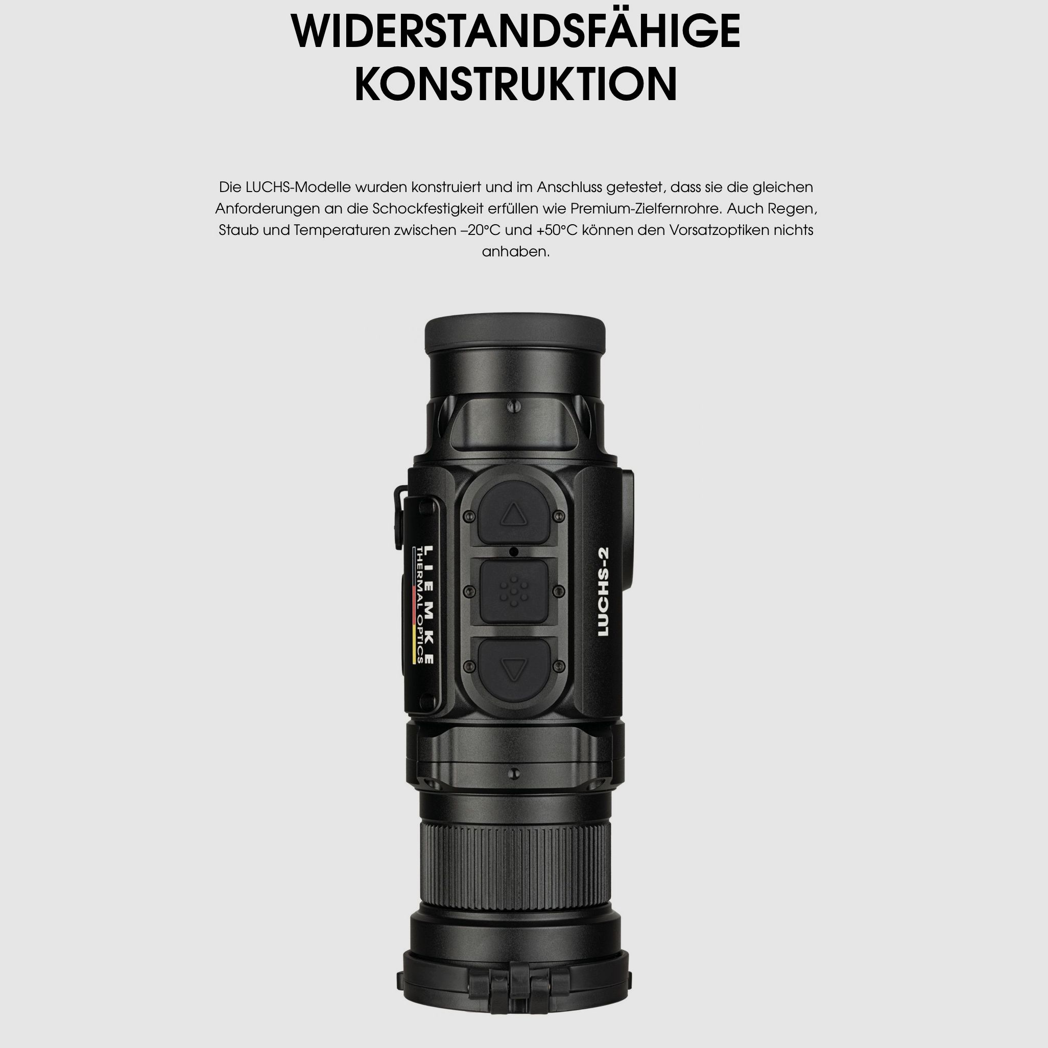 Liemke 80112169 LUCHS 2 Wärmebildvorsatzgerät 640x512 Sensor 2500m Reichweite