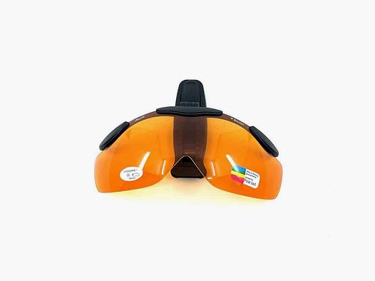 Schiessbrille „Hat-Clip“, orange