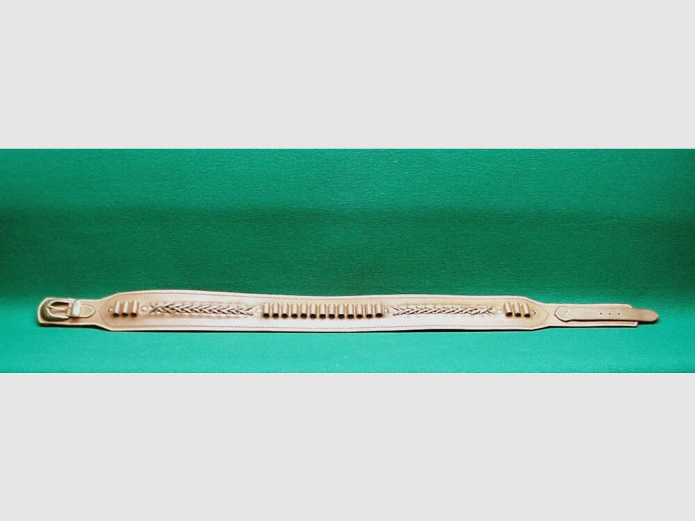 Custom Made Patronengürtel Leder