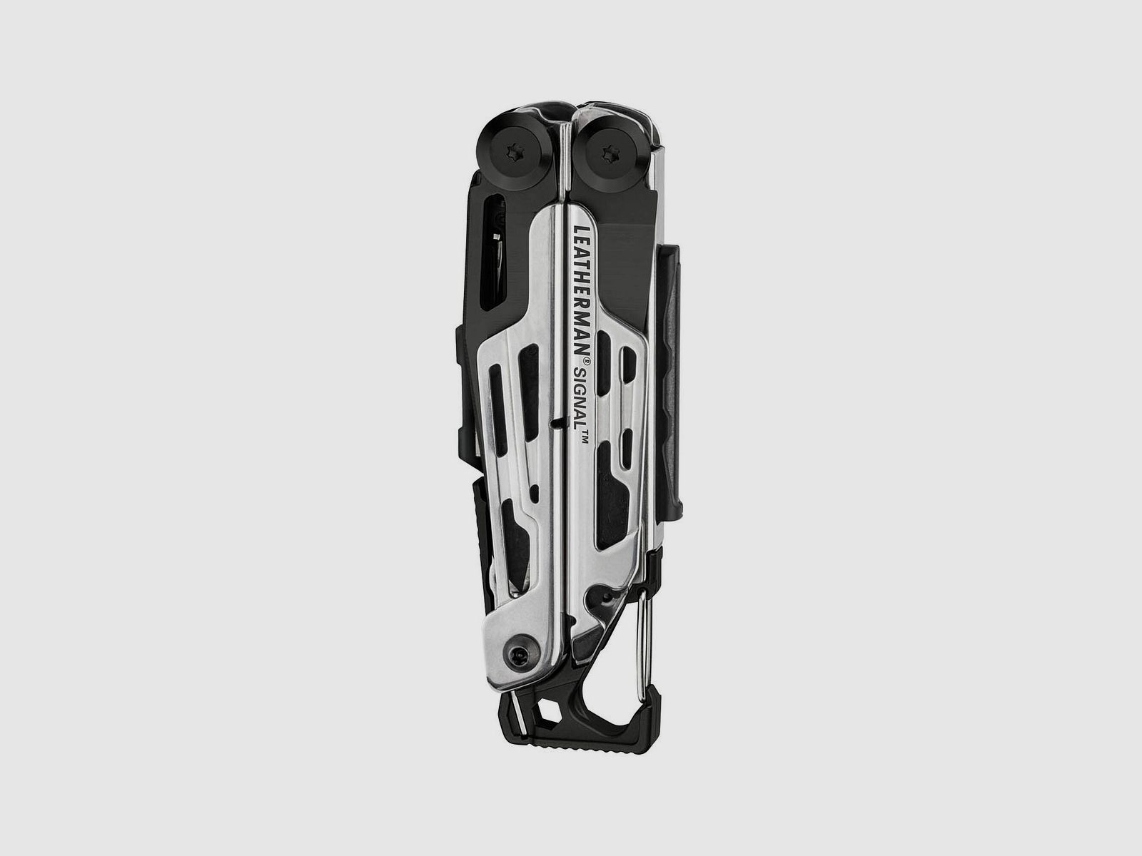 Leatherman SIGNAL Black & Silver, Molle Holster, Schwarz, L