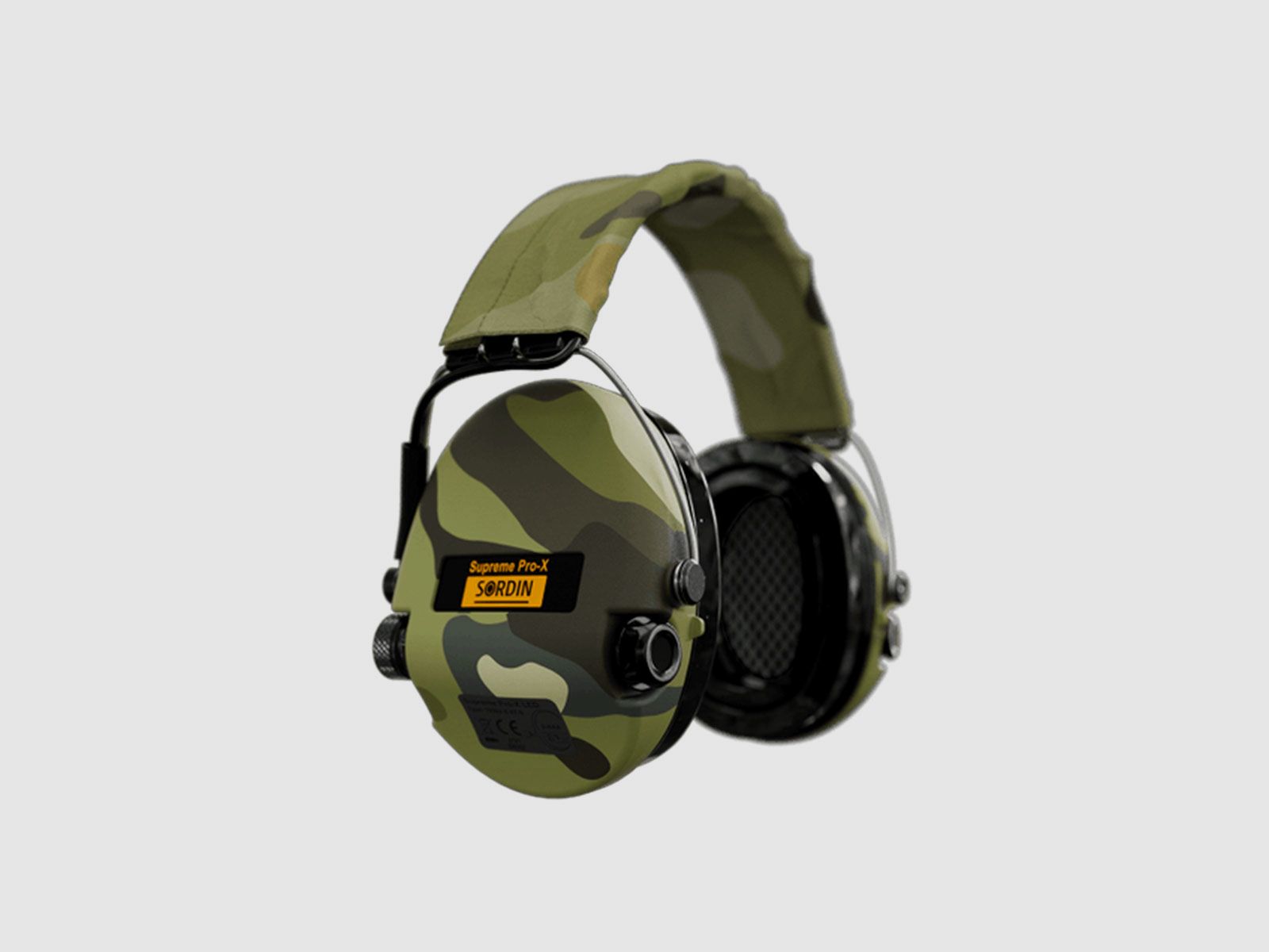 SŁUCHAWKI STRZELECKIE – OCHRONNIKI SŁUCHU – SUPREME PRO-X LED OPASKA NA GŁOWĘ Camo, zdjęcie 1 z 4