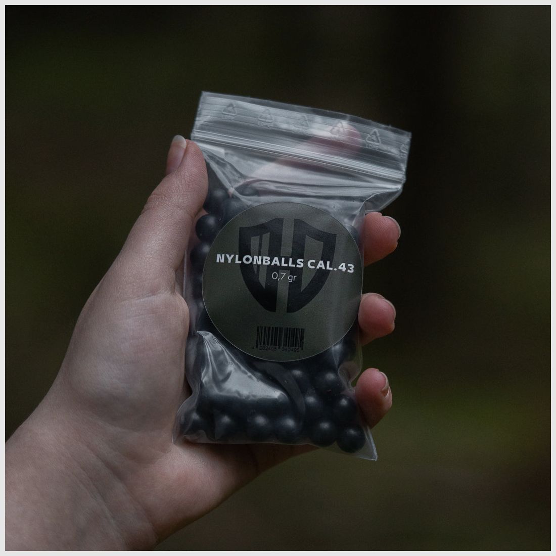 100 x Nylonballen Cal.43 | Walther PPQ TPM1 | Harde kunststof 0,8Gr. | Thuisverdediging